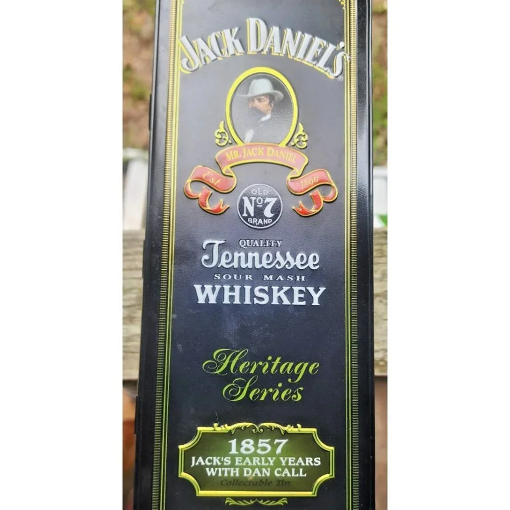 Vintage JACK DANIELS Tin box OLD No 7  WHISKEY HERITAGE‎ SERIES w/swizzle sticks